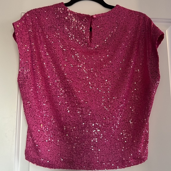 Sequin  crop knot blouse - Picture 3 of 6